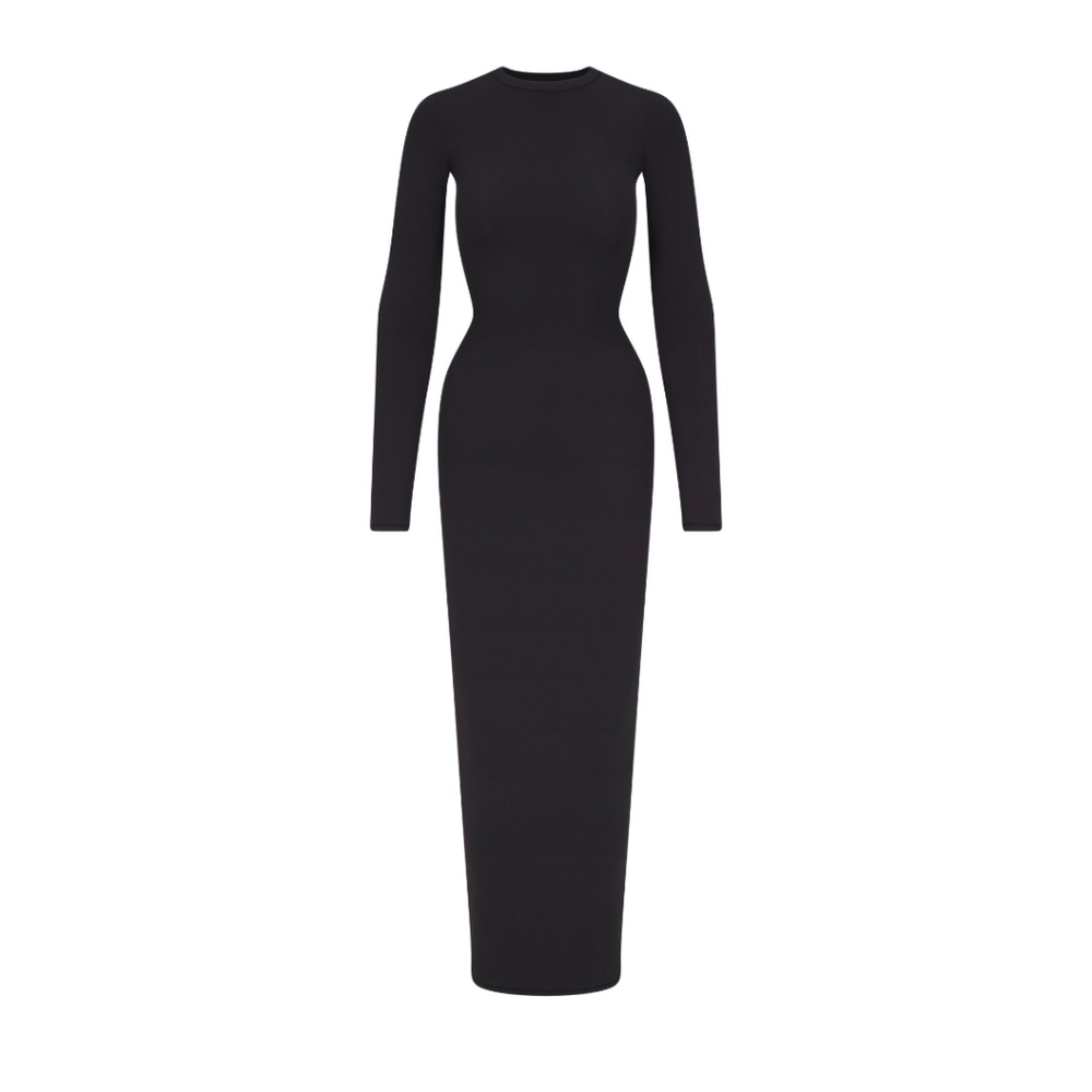 Skims Fits Everybody Crew Neck Long Sleeve Dress